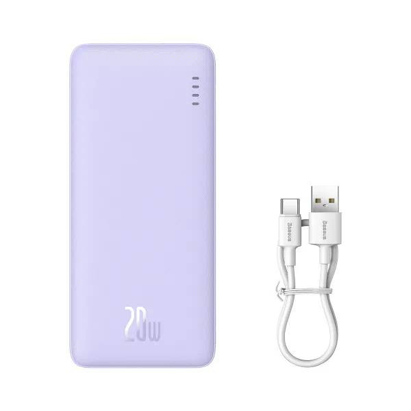 Фото - Батарея мобільна Baseus Airpow Fast Charge Power Bank 10000mAh 20W Nebula Purple (P10022801513-00)