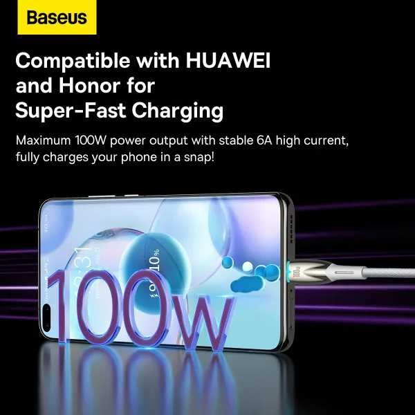 Фото - Кабель Baseus Glimmer Series Fast Charging Type-C 100W 1m (CADH000402)