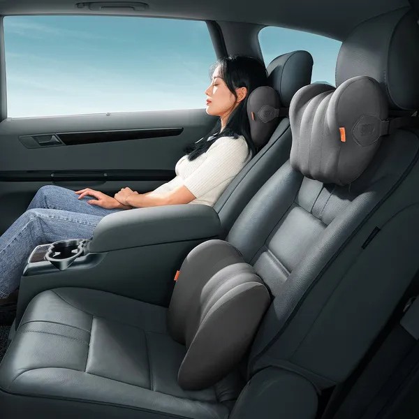 Фото - Автомобільна подушка на підголівник Baseus ComfortRide Series Car Headrest Pillow Cluster Black (C20036400111-00)
