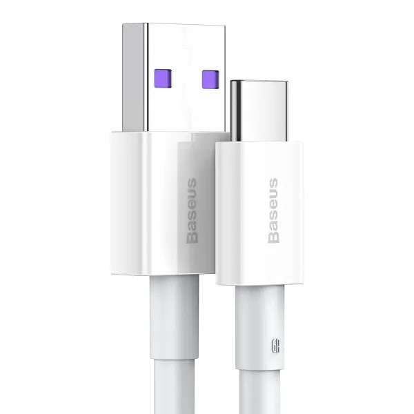 Фото - Кабель Baseus Superior Series USB to Type-C 66W 1m White (CATYS-02)
