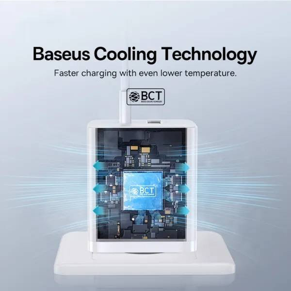 Фото - Сетевое зарядное устройство Baseus Cube Fast Charger C+U 30W EU Cluster Black (P10111404113-00)