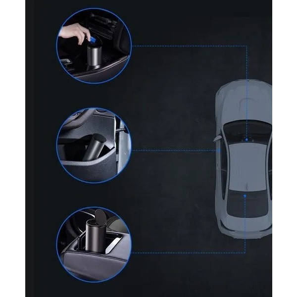 Фото - Автомобільний сміттєвий контейнер Baseus Gentleman Style Vehicle-mounted Trash Can (CRLJT-0G)