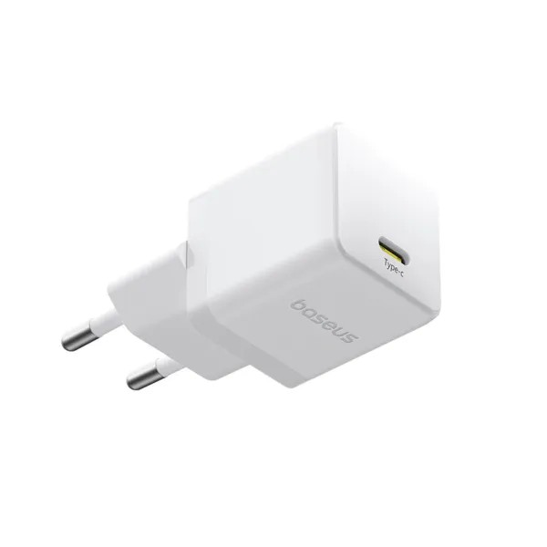 Фото - Мережевий зарядний пристрій Baseus Palm Fast Charger 1C 30W EU Moon White (P10111605213-01)