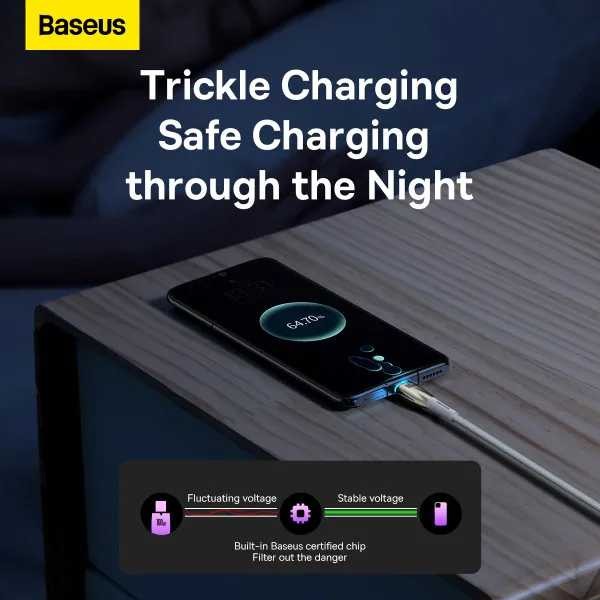 Фото - Кабель Baseus Glimmer Series Fast Charging Type-C 100W 1m (CADH000402)