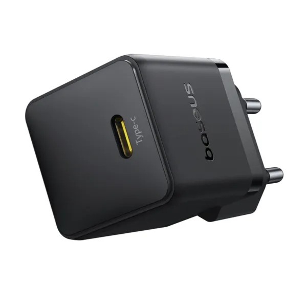 Фото - Сетевое зарядное устройство Baseus Palm Fast Charger 1C 20W EU Cluster Black (P10111602113-00)