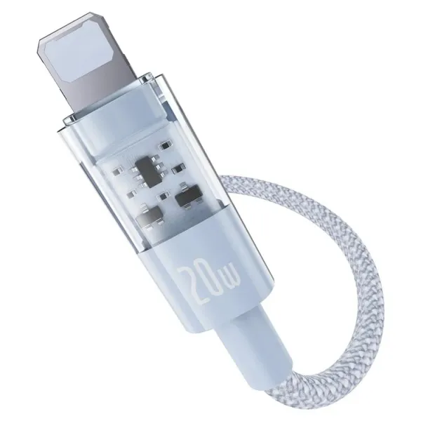 Фото - Кабель синхронізації даних Baseus Gem Fast-Charging Data Cable USB-C to iP 20W 1m Galaxy Blue (P10373001311-00)