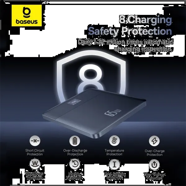 Фото - Батарея мобільна Baseus Blade2 Fast-Charging Power Bank with Digital Display Intelligent Edition 12000mAh 65W Mariana Blue (P10063801323-00)