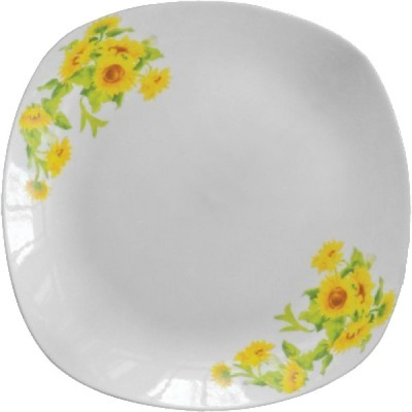 Фото - Тарілка Оселя 23х23 см ''Жовті квіти''