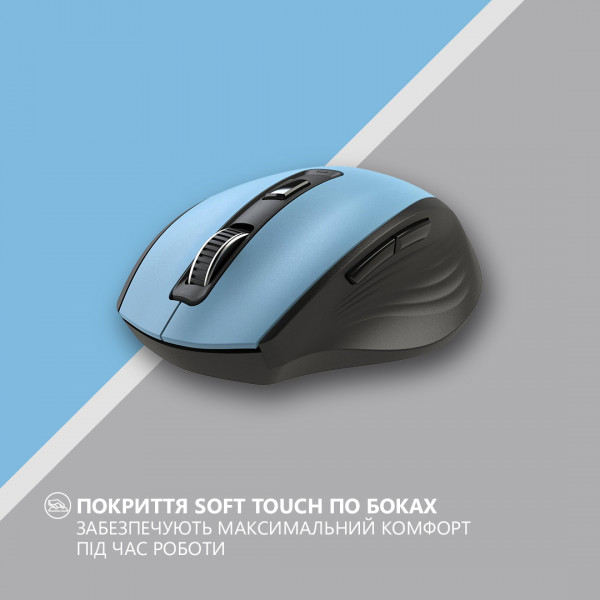 Фото - Миша бездротова 2E MF250 Silent WL Blue (2E-MF250WBL)