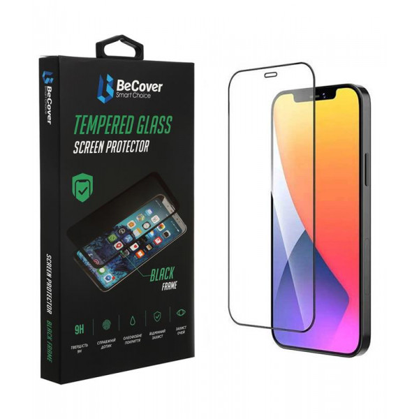Фото - Захисне скло для смартфона BeCover for Apple iPhone 13 Pro Max Black (706664)