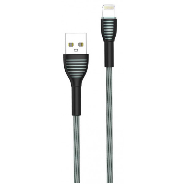 Фото - Кабель синхронізації даних Colorway USB-Lightning 3А, 1м, Gray (CW-CBUL041-GR) Фото - Кабель синхронізації даних Colorway USB-Lightning 3А, 1м, Gray (CW-CBUL041-GR)