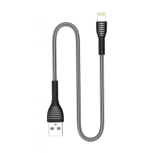 Фото - Кабель синхронізації даних Colorway USB-Lightning 3А, 1м, Gray (CW-CBUL041-GR)
