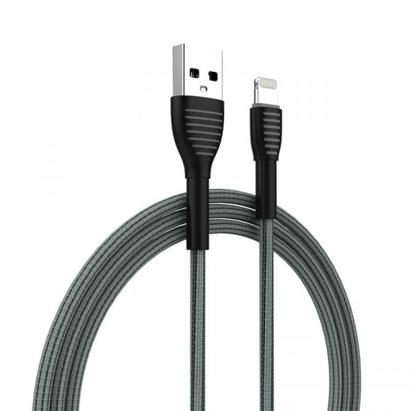 Фото - Кабель синхронізації даних Colorway USB-Lightning 3А, 1м, Gray (CW-CBUL041-GR)