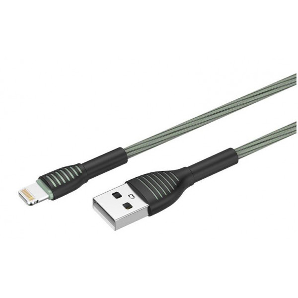 Фото - Кабель синхронізації даних Colorway USB-Lightning 3А, 1м, Gray (CW-CBUL041-GR)