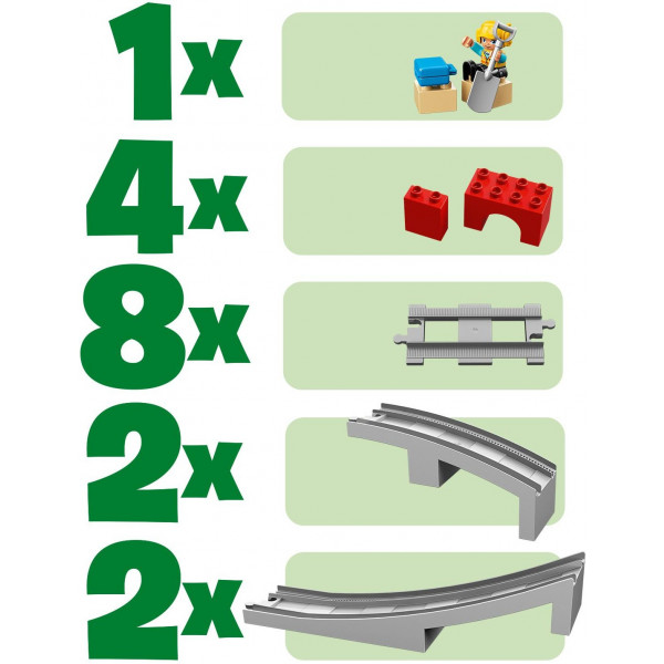 Фото - Конструктор LEGO DUPLO Залізничний міст (10872)