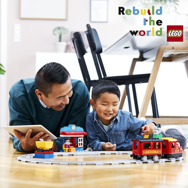 Фото - Конструктор LEGO DUPLO Поезд на паровой тяге (10874)