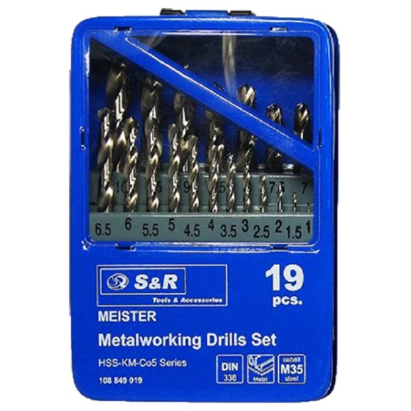Фото - Набір свердел S&R Meister 1-10 мм (108849019)