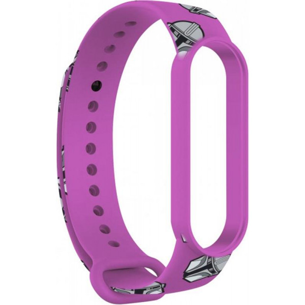 Фото - Ремінець для фітнес-браслету Armorstandart for Xiaomi Mi Band 6/5 Dark Lord Helmet Purple (ARM59259)