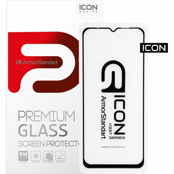 Фото - Захисне скло для смартфону Armorstandart Icon for Xiaomi Redmi 9 Black (ARM56279)