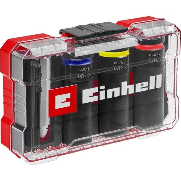 Фото - Набор торцевых головок Einhell 80 мм 1/2" 3 шт. (109273)