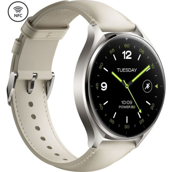 Фото - Смарт-часы Xiaomi Watch 2 Titan, Gray Case White Leather Strap (BHR9306GL)