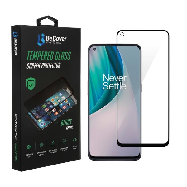 Фото - Защитное стекло для смартфона BeCover for OnePlus Nord N100 Black (706779)