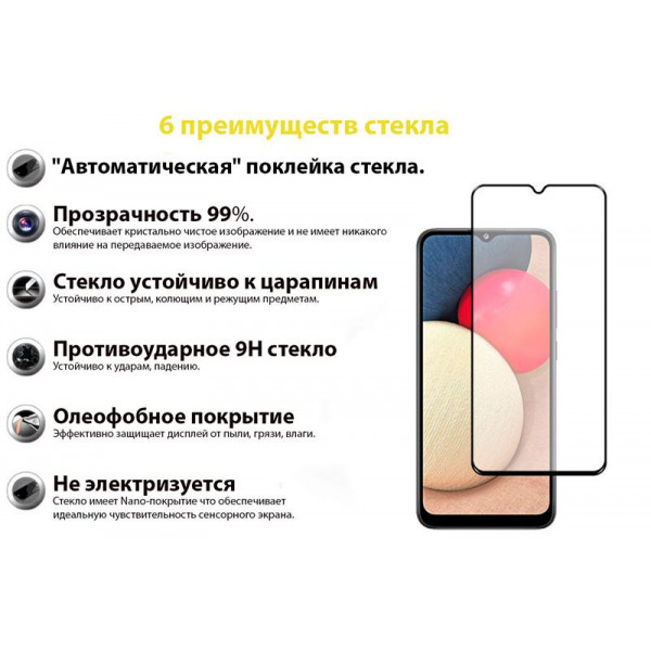 Фото - Захисне скло для смартфону BeCover for Samsung Galaxy A03s SM-A037 Black (706776)