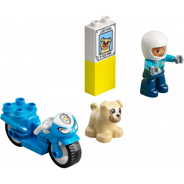 Фото - Конструктор LEGO DUPLO Town Поліцейський мотоцикл (10967)