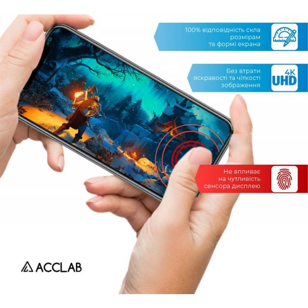 Фото - Захисне скло для смартфону ACCLAB Full Glue for ZTE Blade A71 Black (1283126515729)