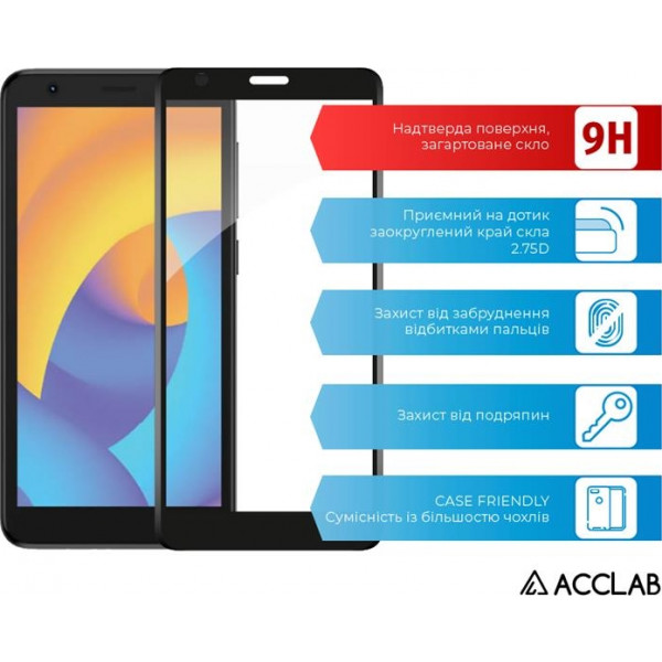 Фото - Захисне скло для смартфону ACCLAB Full Glue for ZTE Blade L9 Black (1283126517723)