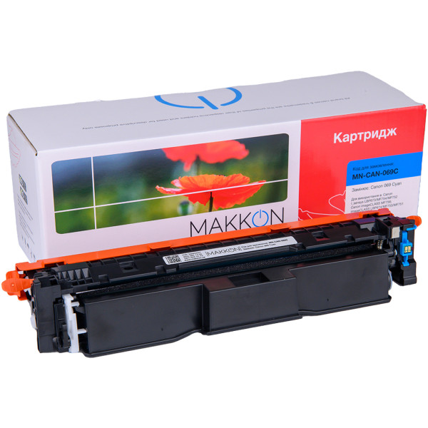 Фото - Картридж-тонер Makkon Canon 069 для MF-752/754 cyan (MN-CAN-069C)
