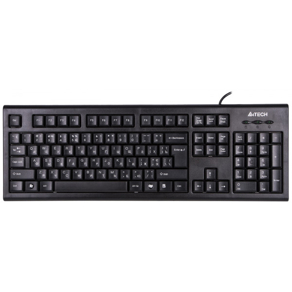 Фото - Клавіатура дротова A4tech KR-85 USB (Black)