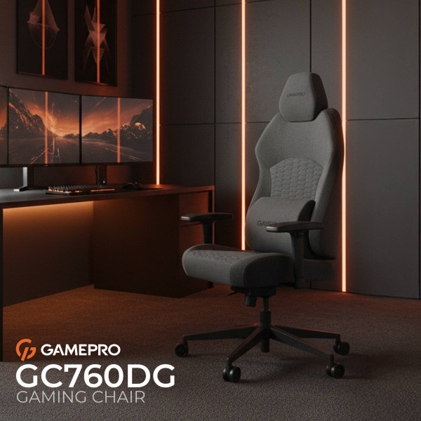 Фото - Крісло для геймерів GamePro GC760DG Dark Grey