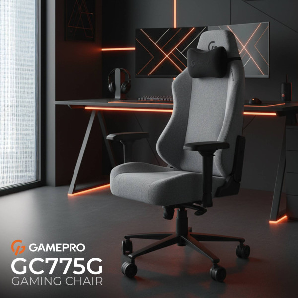 Фото - Крісло для геймерів GamePro GC775G Grey