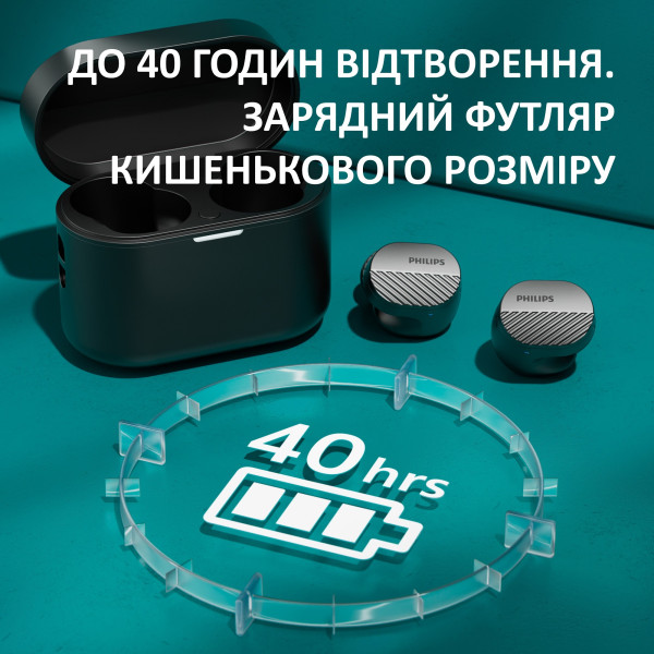 Фото - Навушники вкладиші бездротові TWS Philips TAT5000BK/00