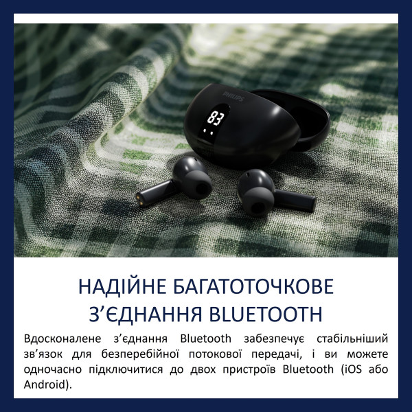 Фото - Наушники вкладыши беспроводные TWS Philips TAT2520BK/00