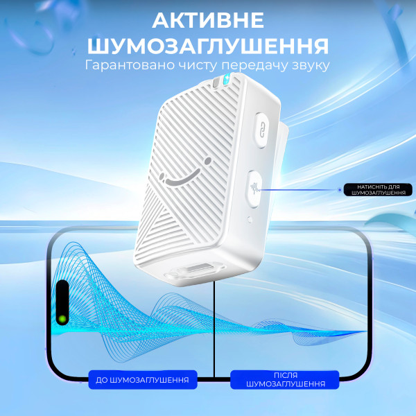 Фото - Мікрофон для смартфона Fifine M9W White