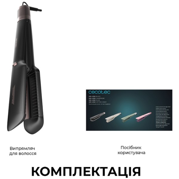 Фото - Вирівнювач волосся Cecotec Air Lisse Black (A01_EU01_100988)
