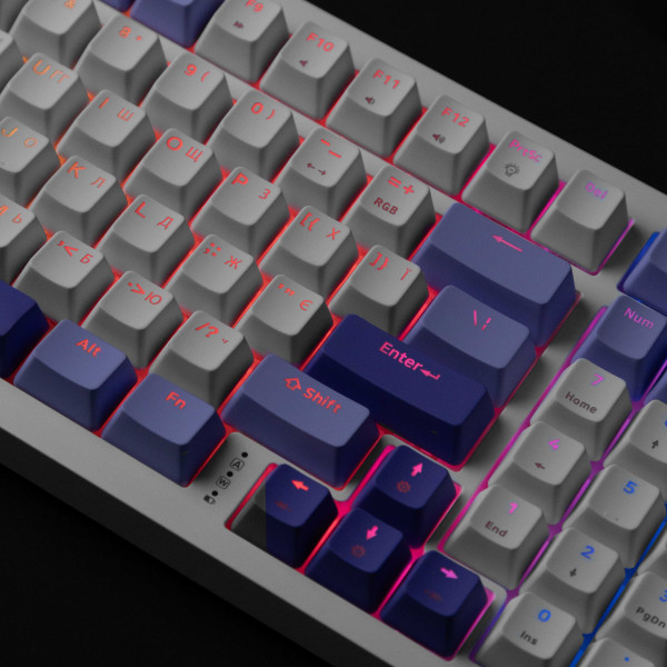 Фото - Клавіатура бездротова ігрова Proove Gaming Slicker (Ukraine Layout) White (WKSL00022402)