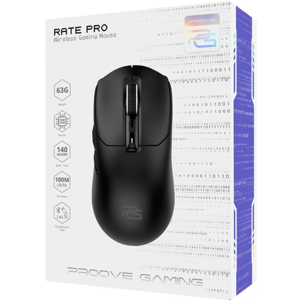 Фото - Мышь беспроводная игровая Proove Gaming Rate Pro Black (WMRP00022001)