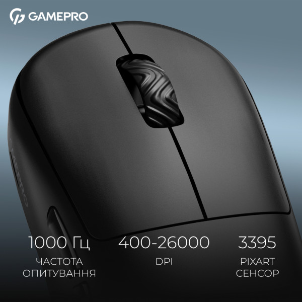 Фото - Мышь беспроводная игровая GamePro Asgard Loki Wireless RGB Black (GM022B) 