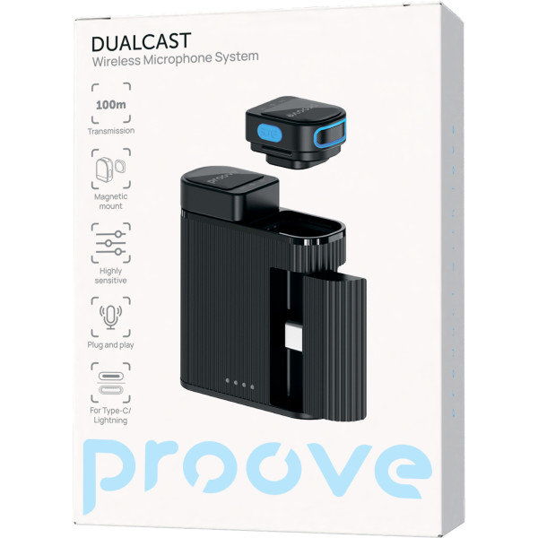 Фото - Мікрофон для смартфона Proove DualCast black (PDWM00002001)