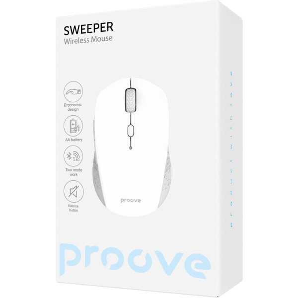 Фото - Мышь беспроводная Proove Sweeper White (WMSW00011002)