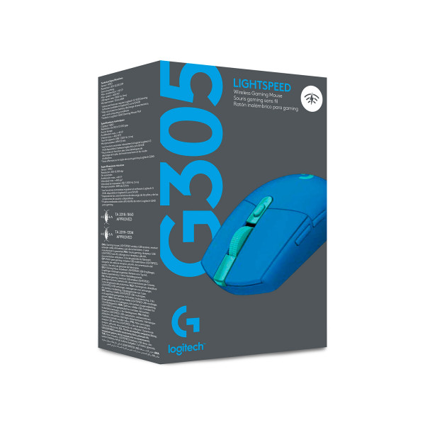 Фото - Мышь беспроводная игровая Logitech G305 Lightspeed Blue (910-006014)