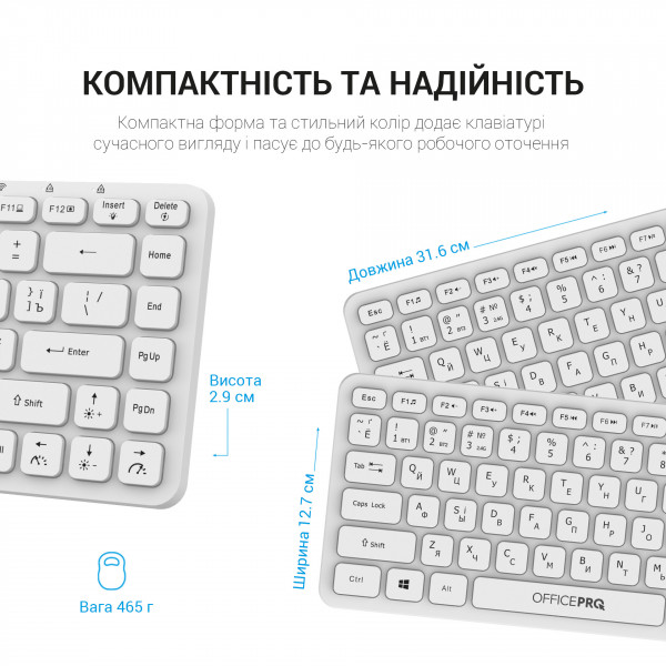 Фото - Клавіатура бездротова OfficePro SK790W