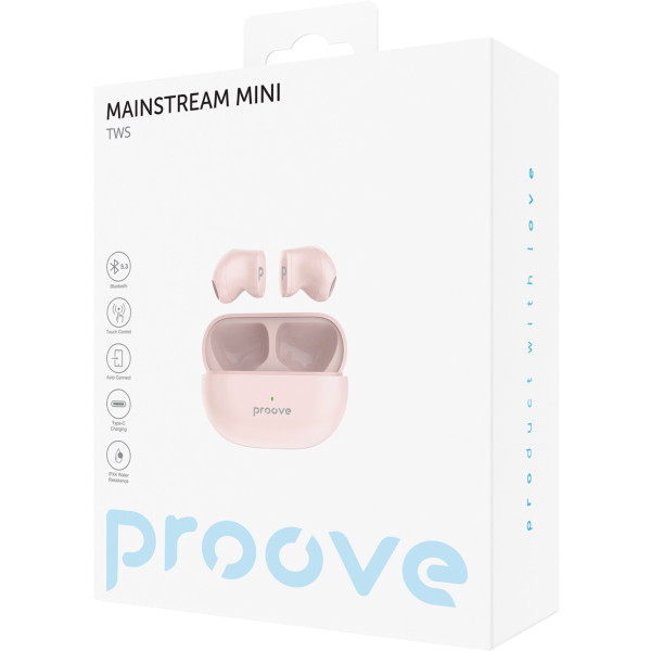 Фото - Наушники вкладыши беспроводные TWS Proove Mainstream Mini TWS Peach (TWMM00010014)