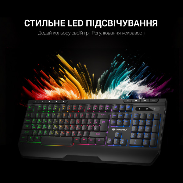 Фото - Клавиатура проводная игровая GamePro USB (GK550)