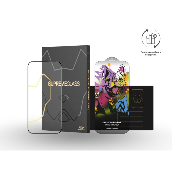 Фото - Защитное стекло для смартфона ILera DeLuxe Original Glass 2.0 for iPhone 17 (iLFCDL17)