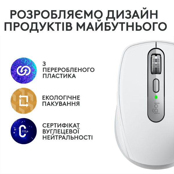 Фото - Миша бездротова Logitech MX Anywhere 3S Wireless Pale Grey (910-006930)