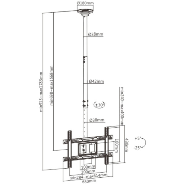 Фото - Крепление для телевизора iTECH Celb-54N